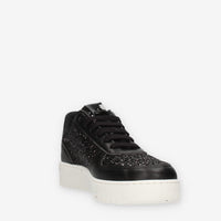 Victoria Sneakers nere glitterate da donna
