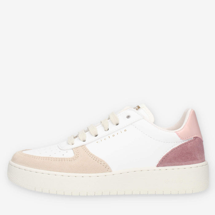 Victoria Sneakers da donna glicine, bianche e beige