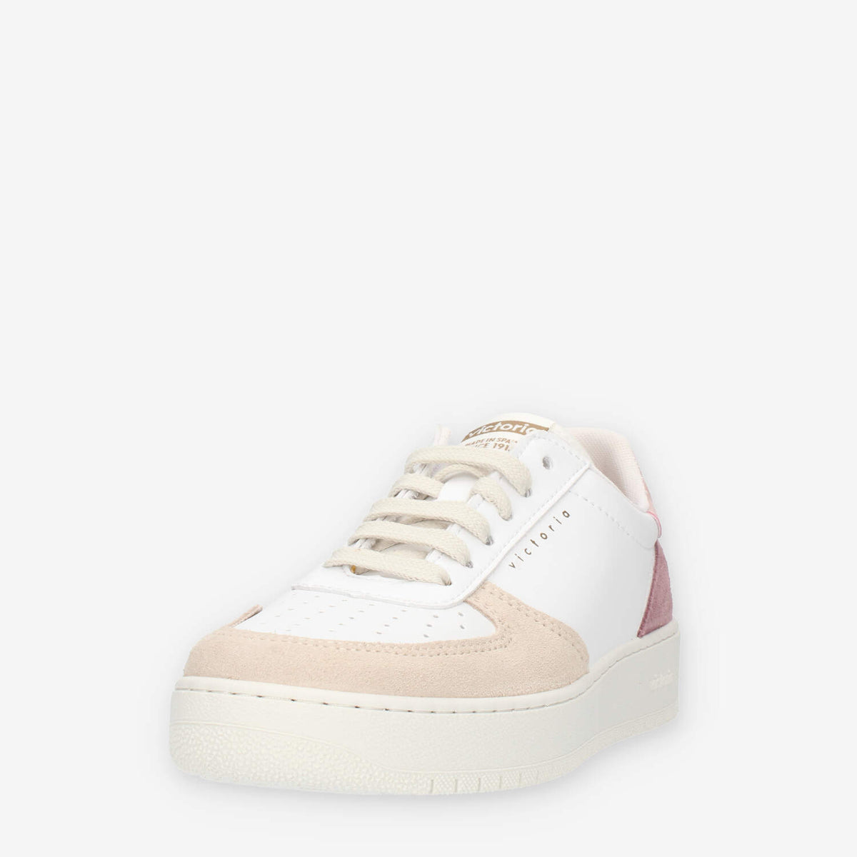 Victoria Sneakers da donna glicine, bianche e beige