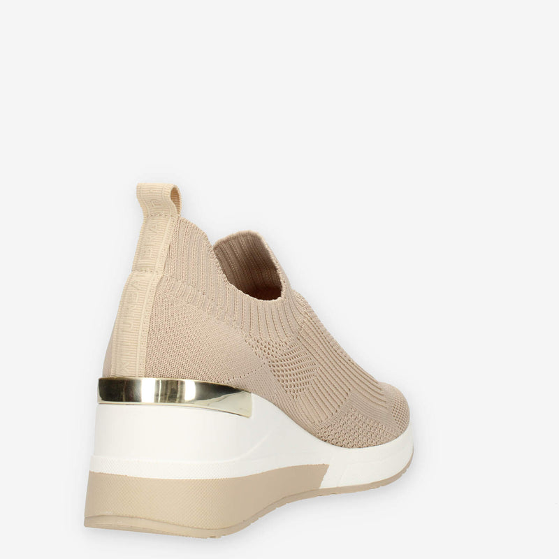 Xti Slip on beige da donna in tessuto