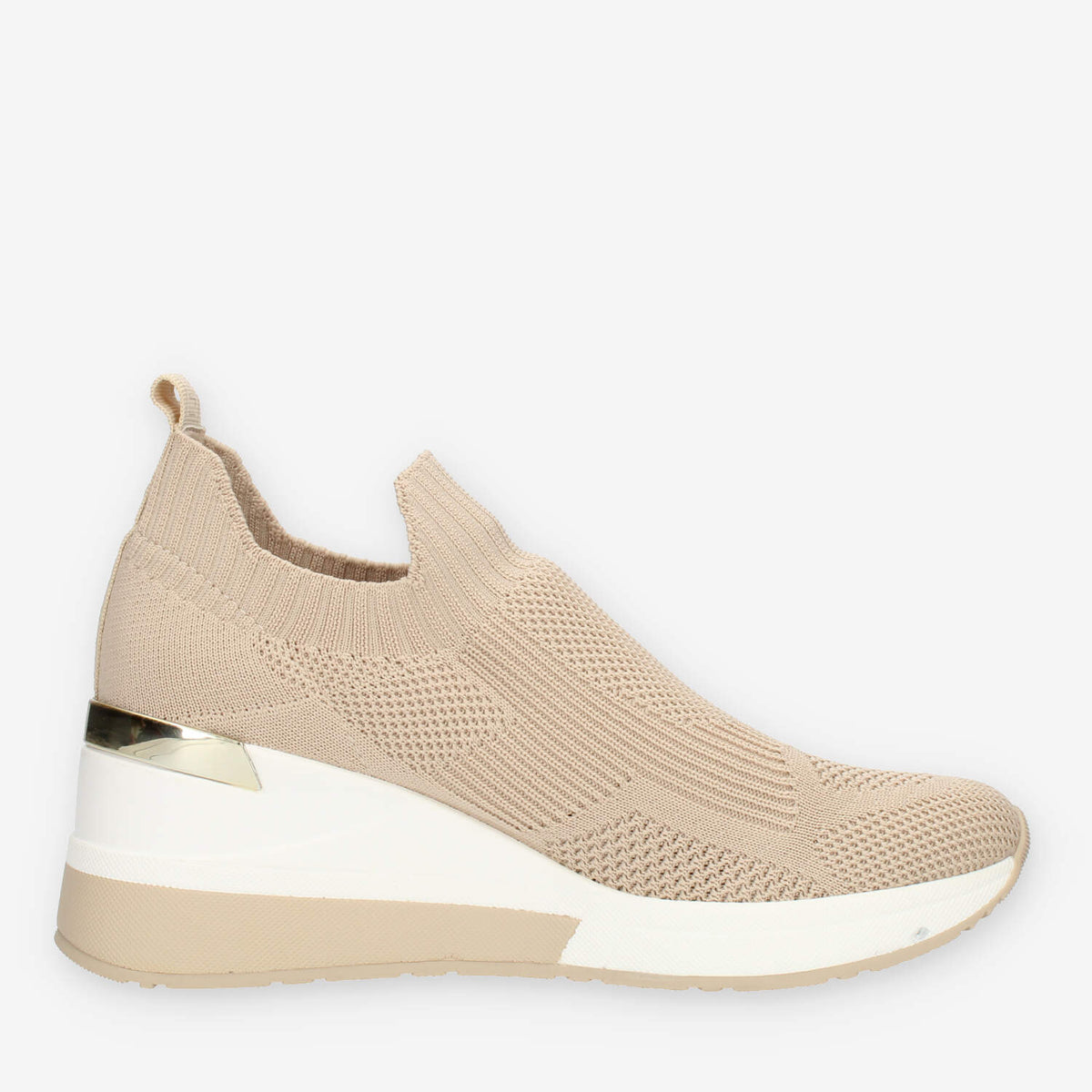 Xti Slip on beige da donna in tessuto