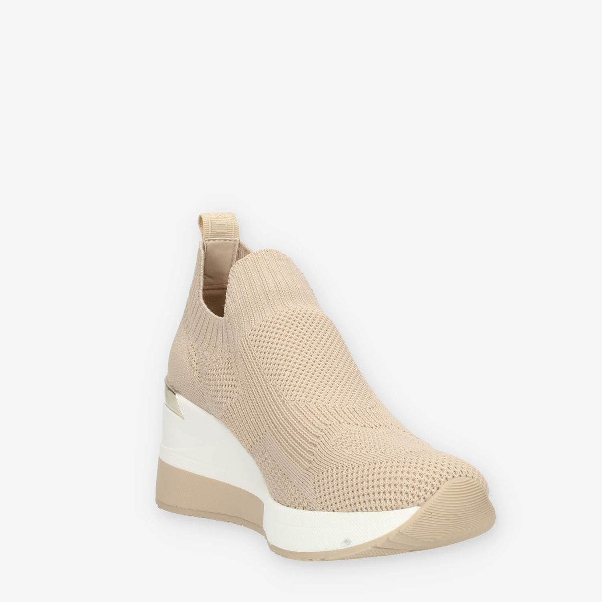 Xti Slip on beige da donna in tessuto