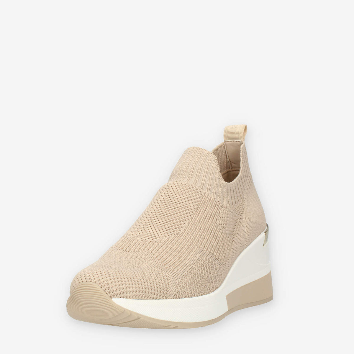 Xti Slip on beige da donna in tessuto