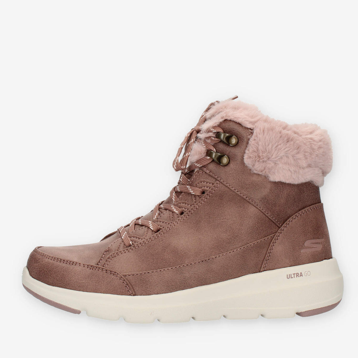 Skechers Glacial Ultra Cozyly Scarponcini rosa da donna