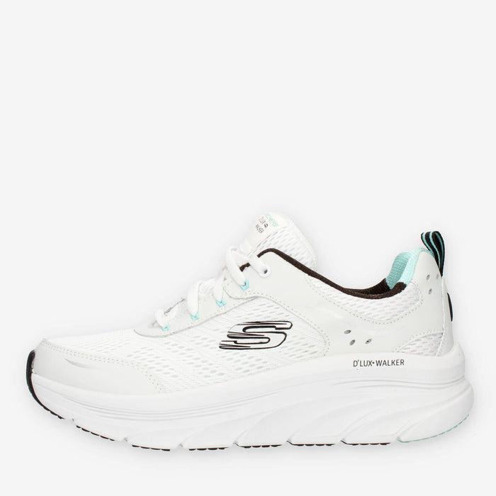 Skechers D'Lux Walker Infinite Motion Sneakers da donna bianche e nere