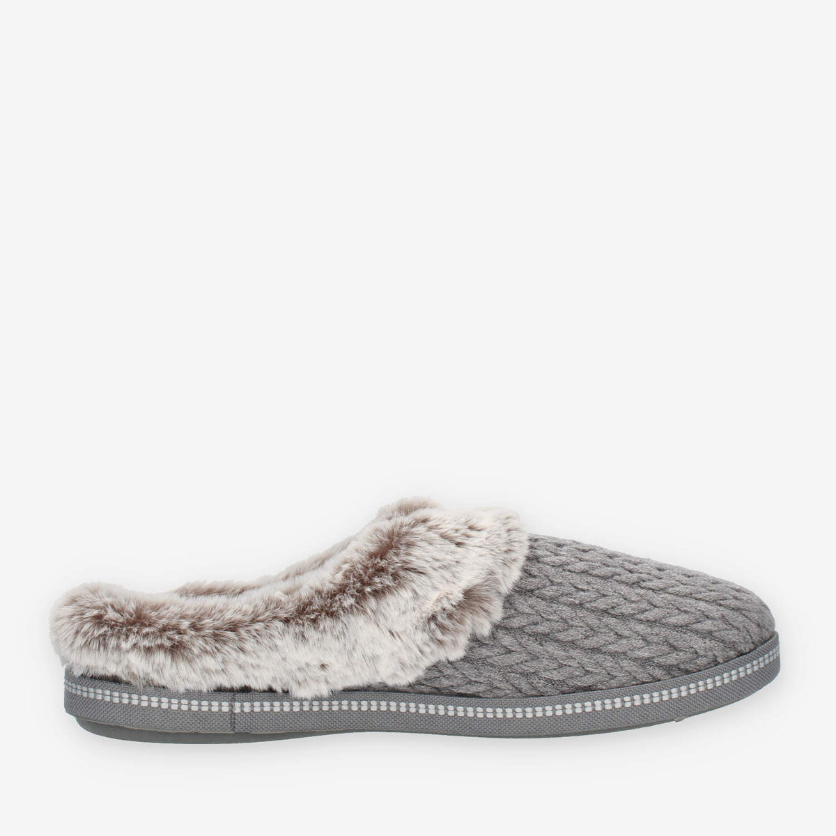 Skechers Campfire CozyTimes Ciabatte grigie con pelliccia