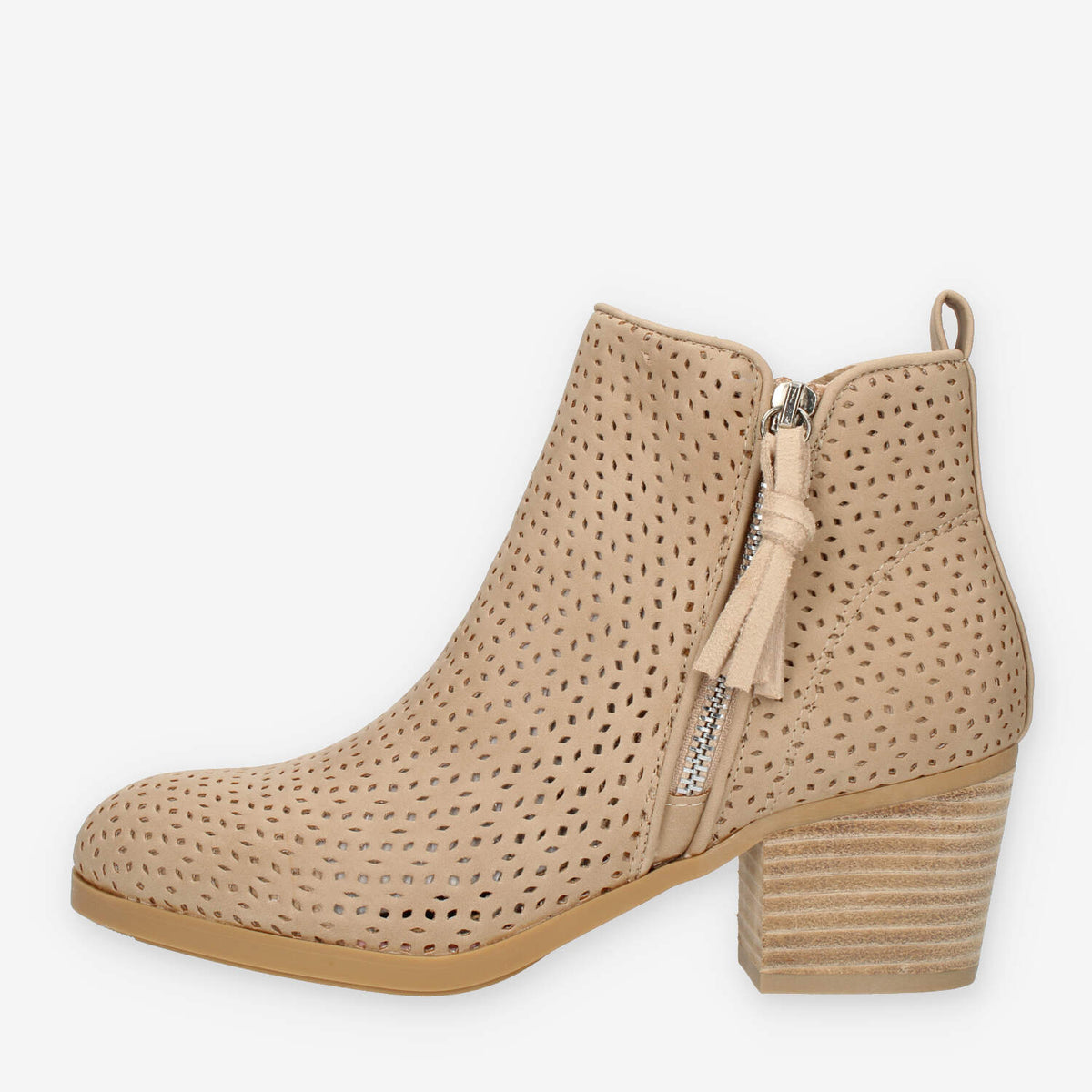 Refresh Stivaletti traforati taupe da donna