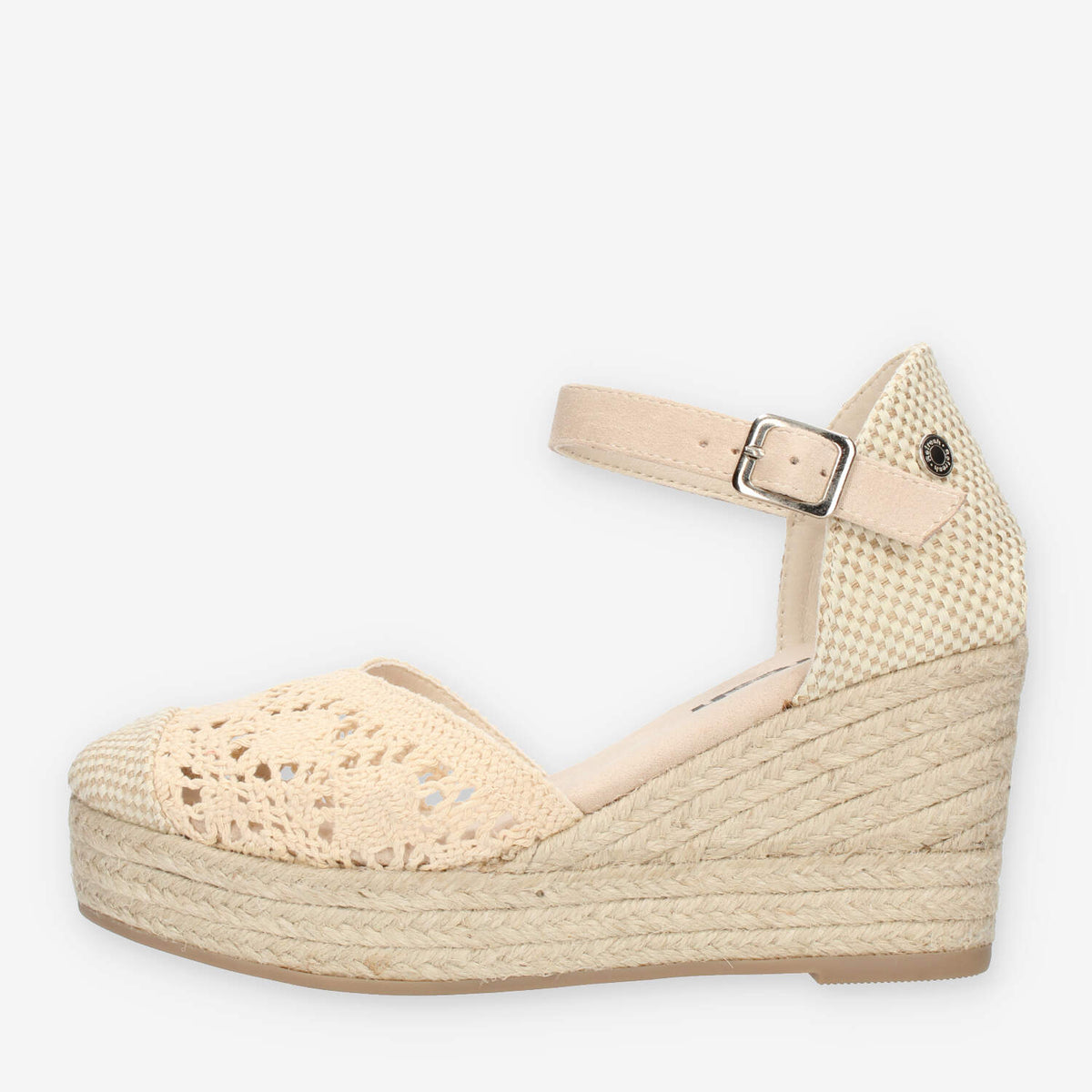 Refresh Sandali beige da donna modello espadrillas