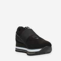 Comart Slip on nere da donna in camoscio