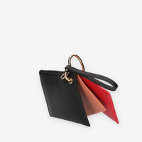 Twinset Milano Tris di pochette nera rossa e rosa