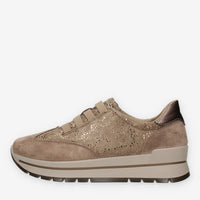 Igi&co Sneakers taupe da donna con lacci elastici