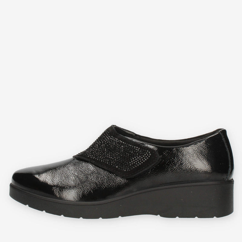 Enval Soft Slip on da donna nere con zeppa