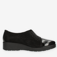 Enval Soft Slip on da donna nere con zeppa