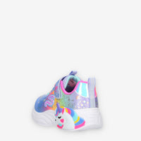 Skechers S Lights Unicorn Dreams Sneakers azzurre da bimba con luci