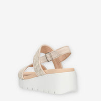 Callaghan Sandali beige da donna con zeppa