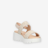 Callaghan Sandali beige da donna con zeppa