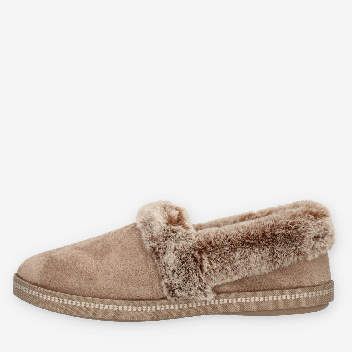Skechers Cozy Campfire Team Toasty Pantofole beige chiuse da donna con eco pelliccia