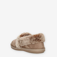 Skechers Cozy Campfire Team Toasty Pantofole beige chiuse da donna con eco pelliccia