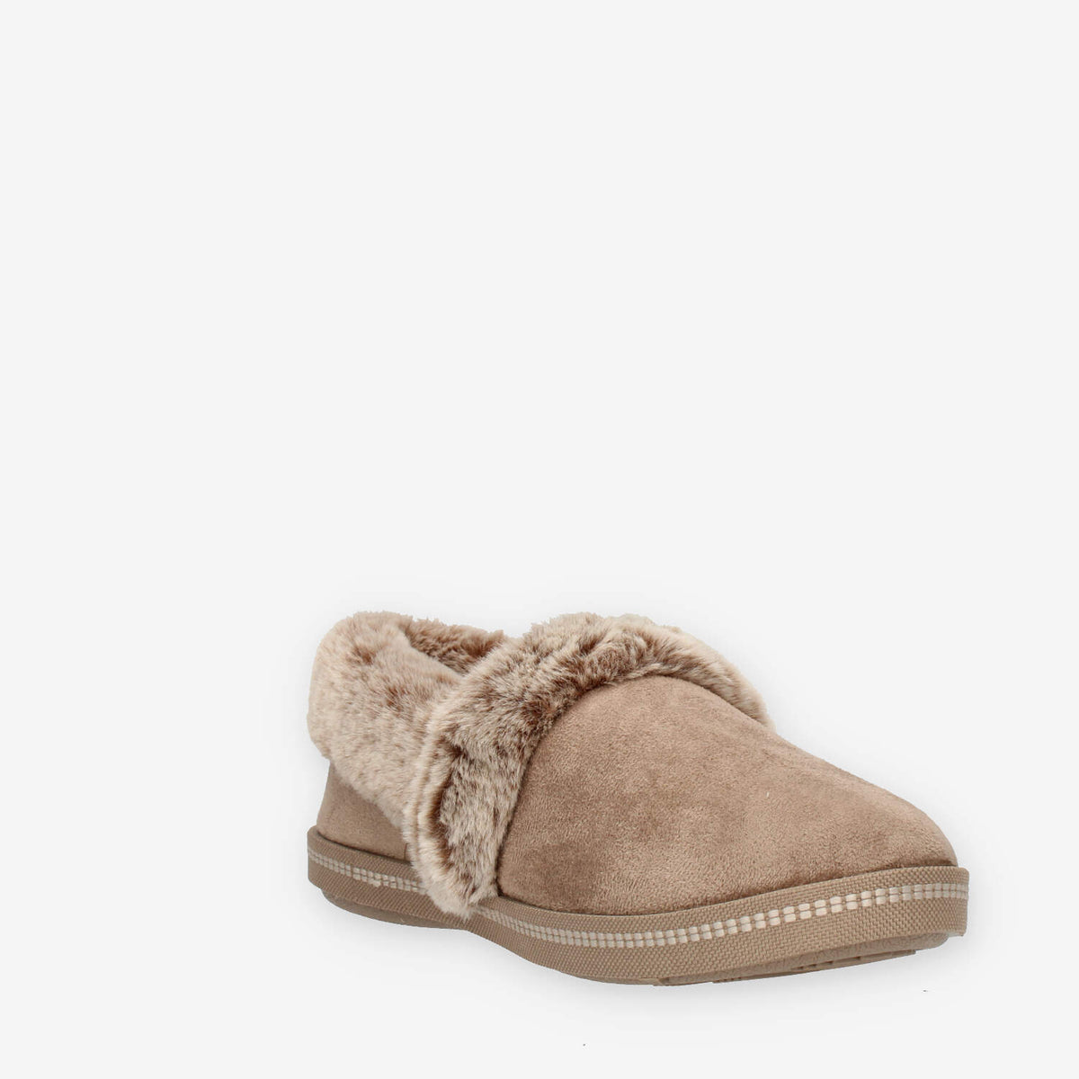 Skechers Cozy Campfire Team Toasty Pantofole beige chiuse da donna con eco pelliccia