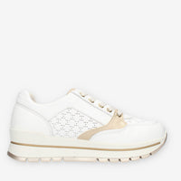 Igi&Co Sneakers basse da donna bianche e oro