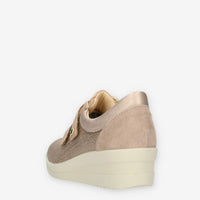 Enval Soft Sneakers beige con zeppa