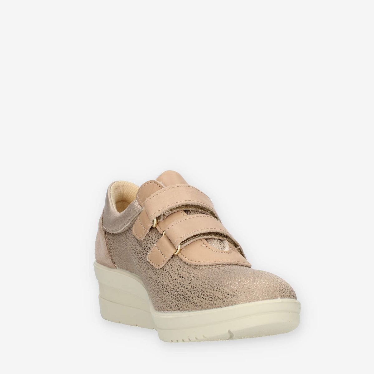 Enval Soft Sneakers beige con zeppa