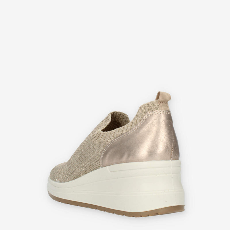 Enval Soft Slip on con zeppa beige