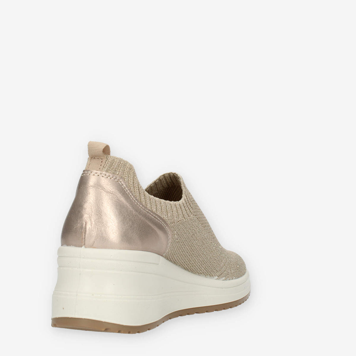 Enval Soft Slip on con zeppa beige