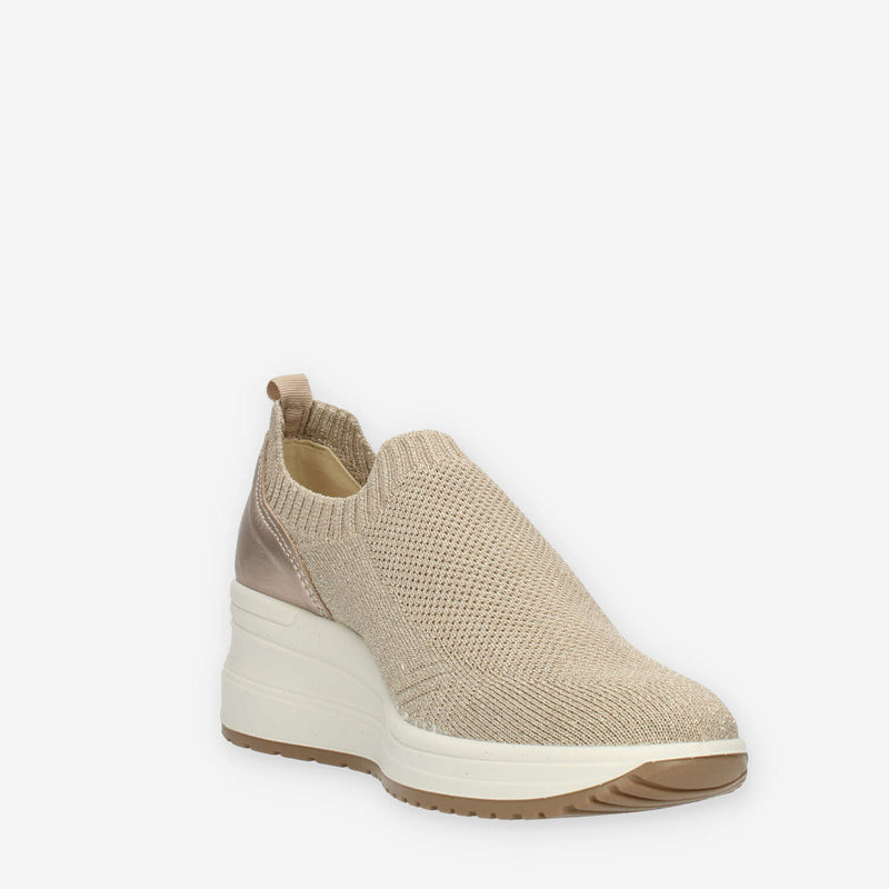 Enval Soft Slip on con zeppa beige