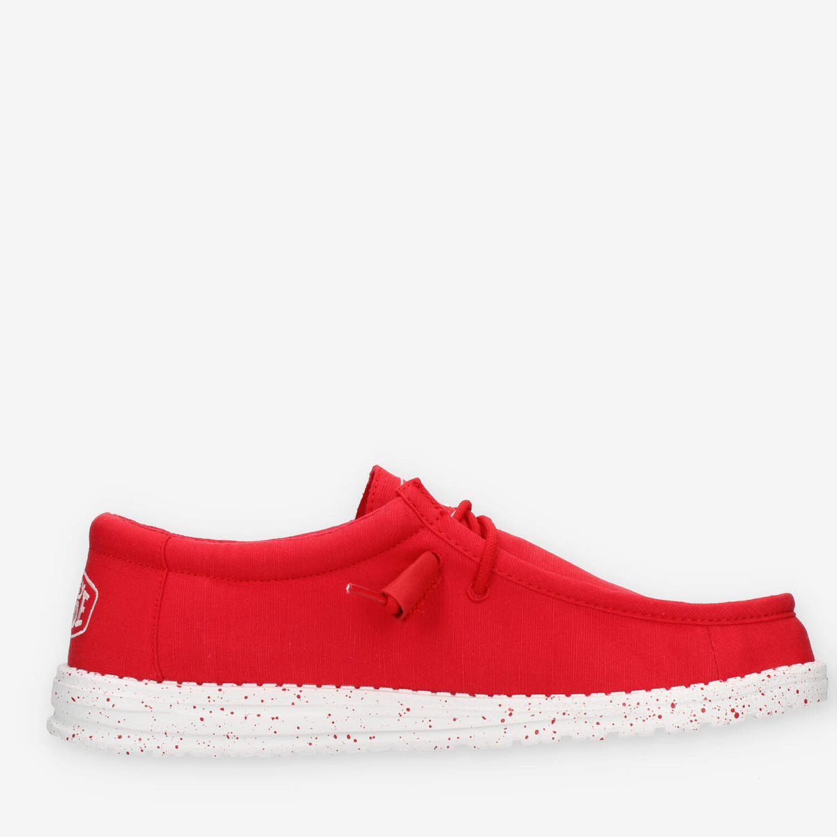 Hey Dude Wally Slub Canvas Slip on da uomo rosse