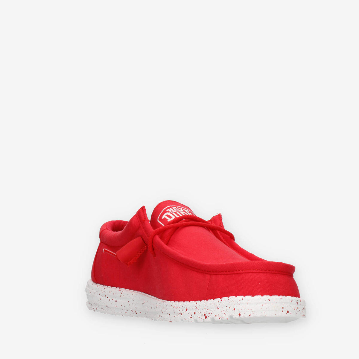Hey Dude Wally Slub Canvas Slip on da uomo rosse