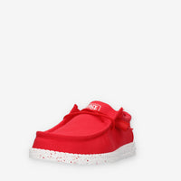 Hey Dude Wally Slub Canvas Slip on da uomo rosse