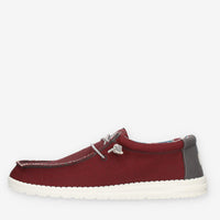 Hey Dude Wally Sox Triple Needle Slip on da uomo bordeaux