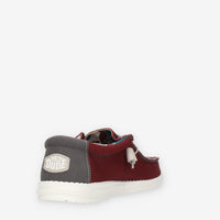 Hey Dude Wally Sox Triple Needle Slip on da uomo bordeaux