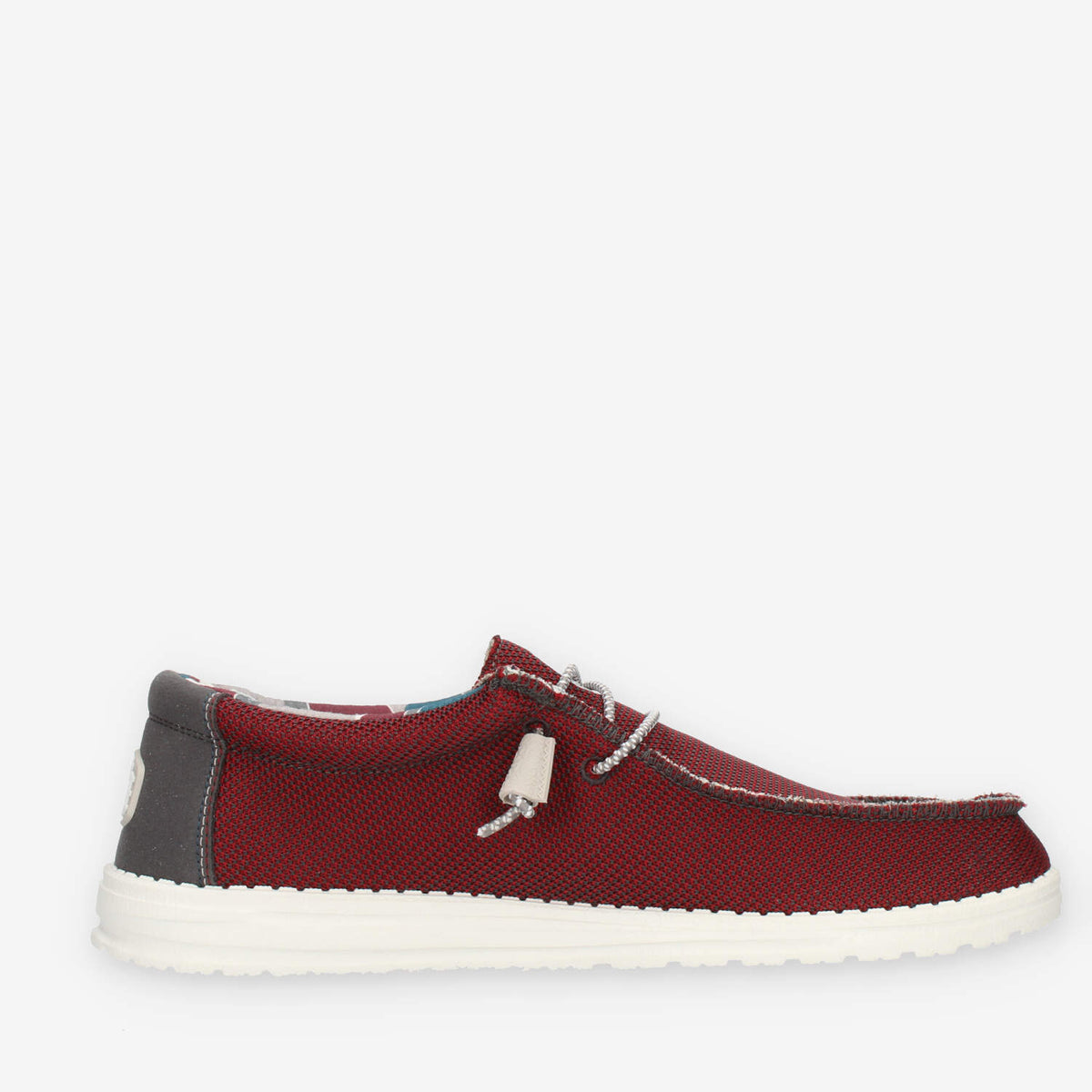 Hey Dude Wally Sox Triple Needle Slip on da uomo bordeaux