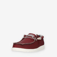 Hey Dude Wally Sox Triple Needle Slip on da uomo bordeaux