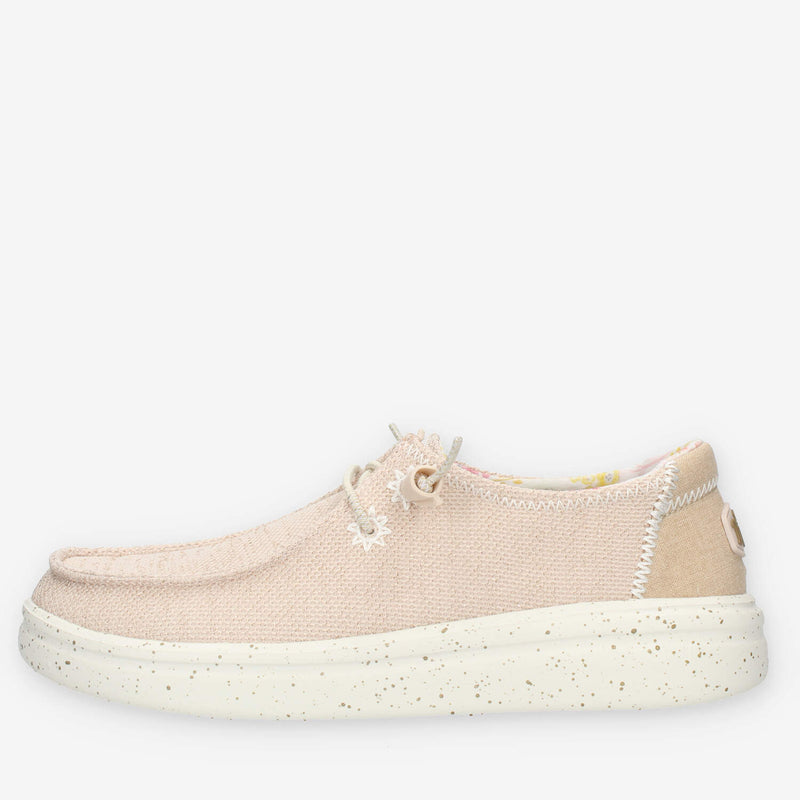 Hey Dude Wendy Rise Sretch Slip on da donna glitterate beige