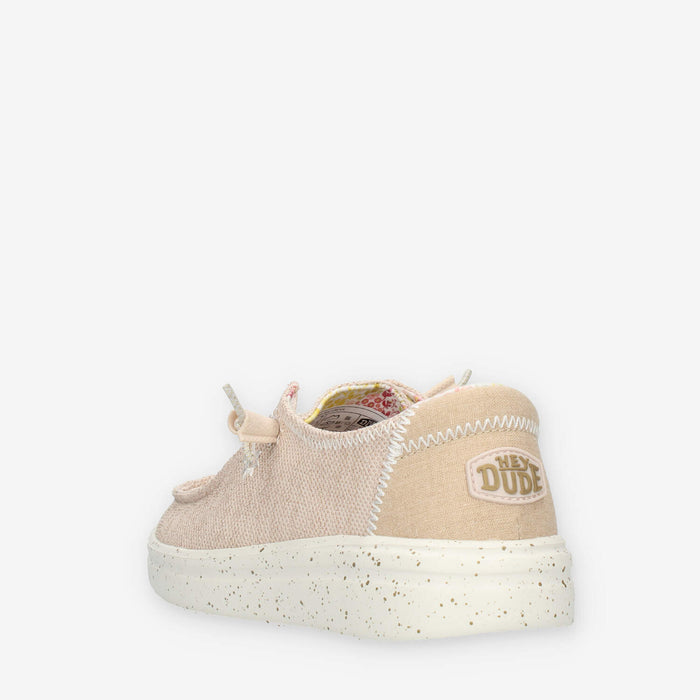 Hey Dude Wendy Rise Sretch Slip on da donna glitterate beige