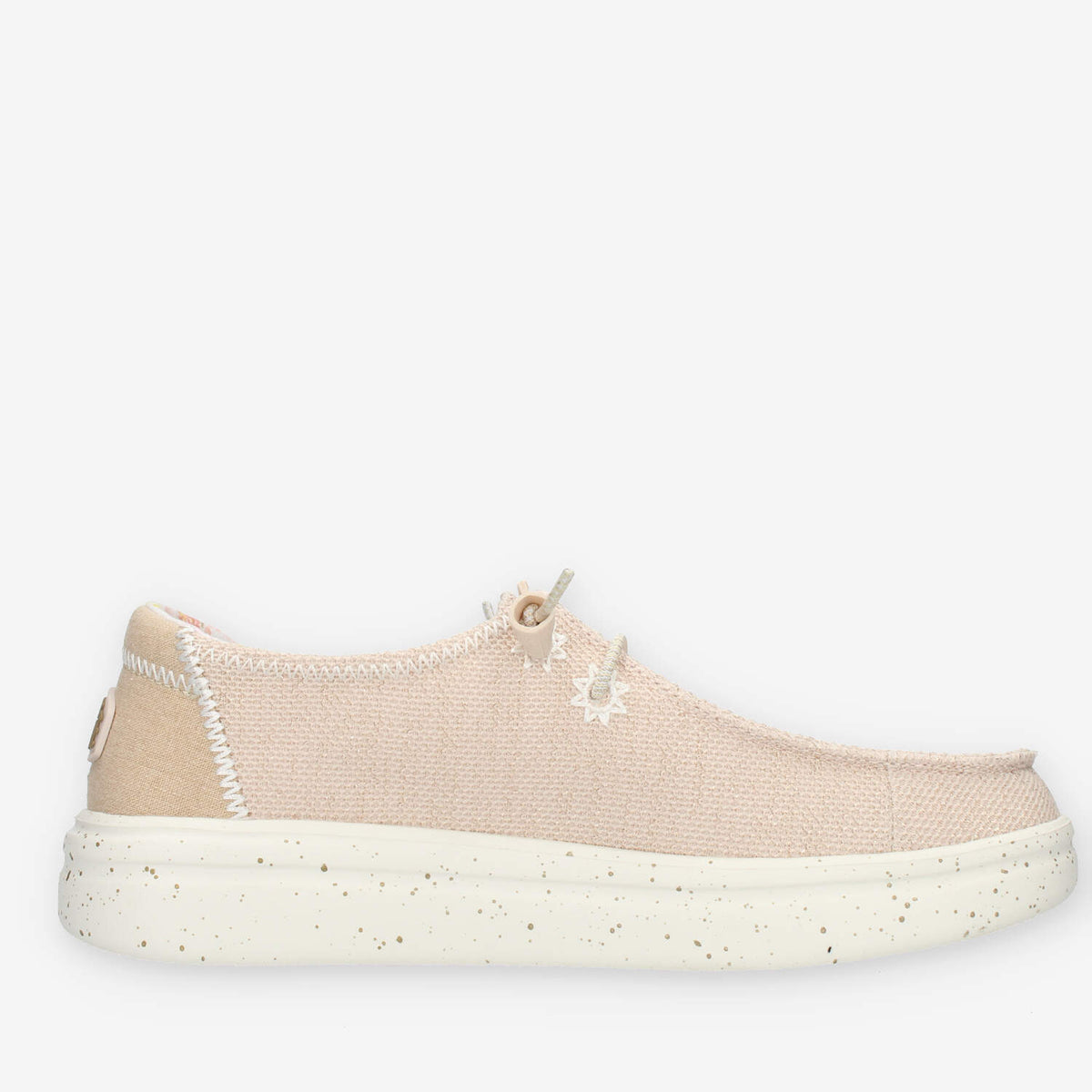 Hey Dude Wendy Rise Sretch Slip on da donna glitterate beige