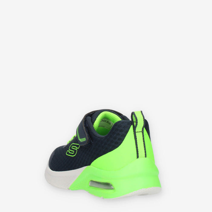 Skechers Microspec Max Gorvix Sneakers blu e verdi da bimbo