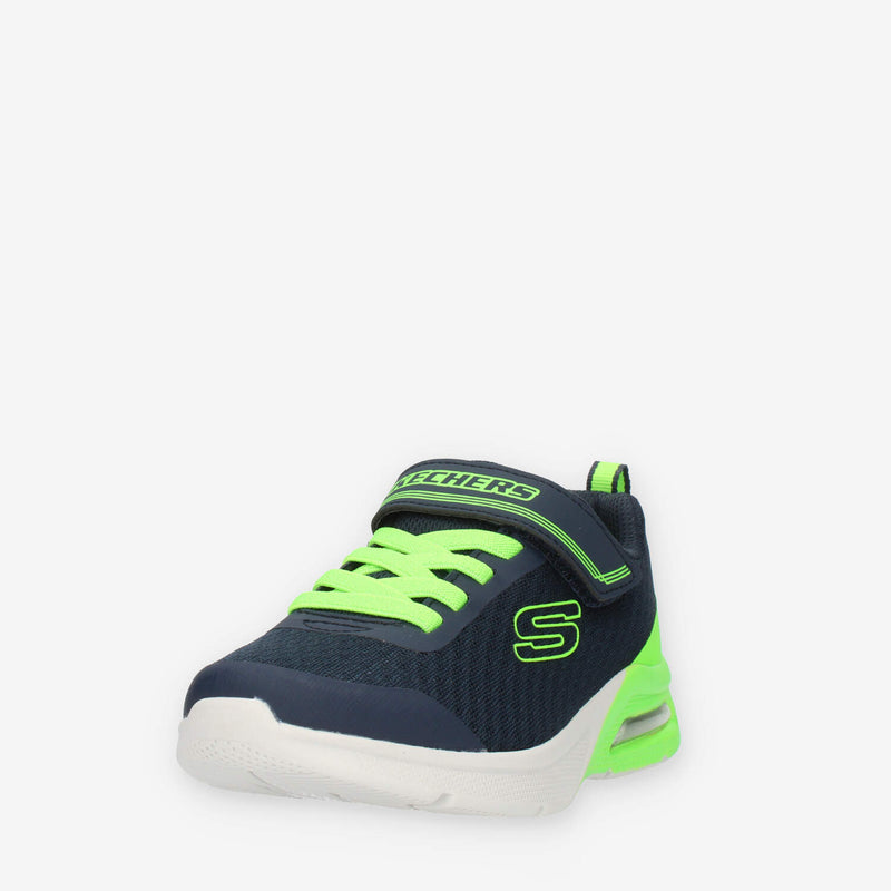 Skechers Microspec Max Gorvix Sneakers blu e verdi da bimbo