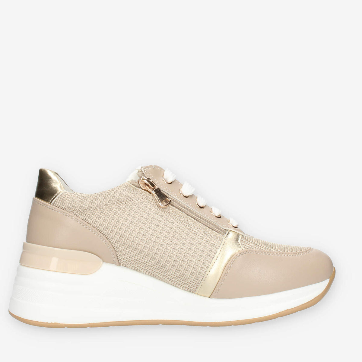 4 US by Paciotti (Junior) Sneakers beige con strass