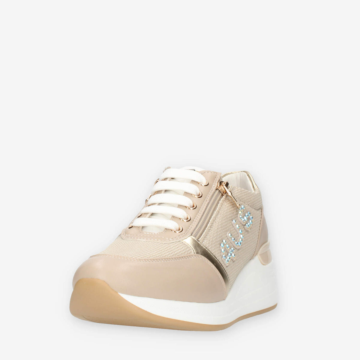 4 US by Paciotti (Junior) Sneakers beige con strass