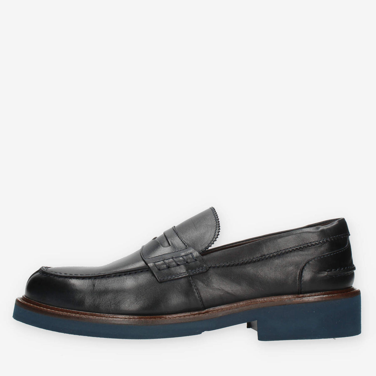 Exton Mocassini da uomo blu modello college