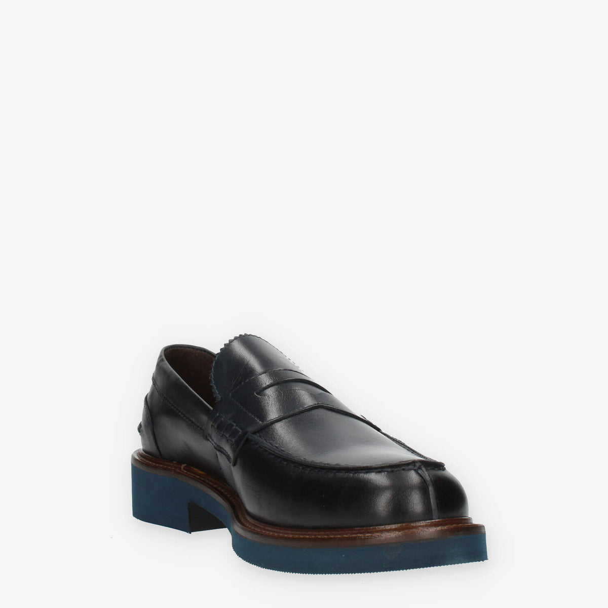 Exton Mocassini da uomo blu modello college