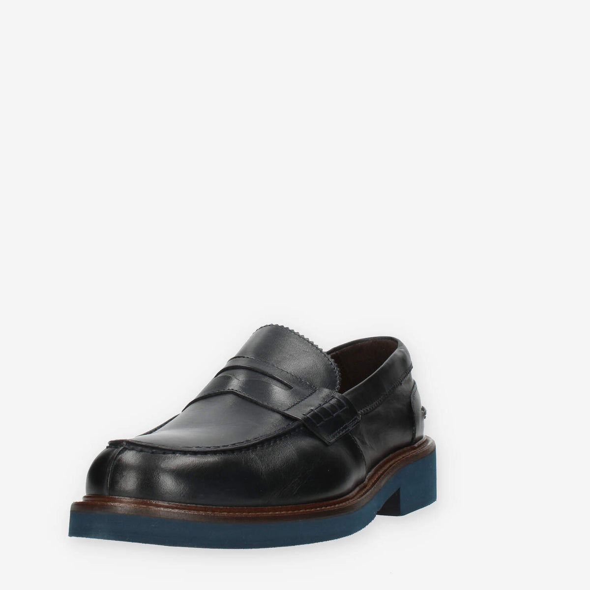 Exton Mocassini da uomo blu modello college