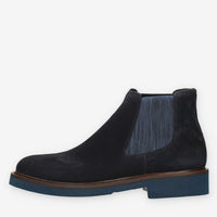 Exton Stivaletti da uomo blu in camoscio