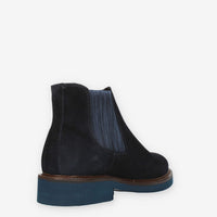 Exton Stivaletti da uomo blu in camoscio