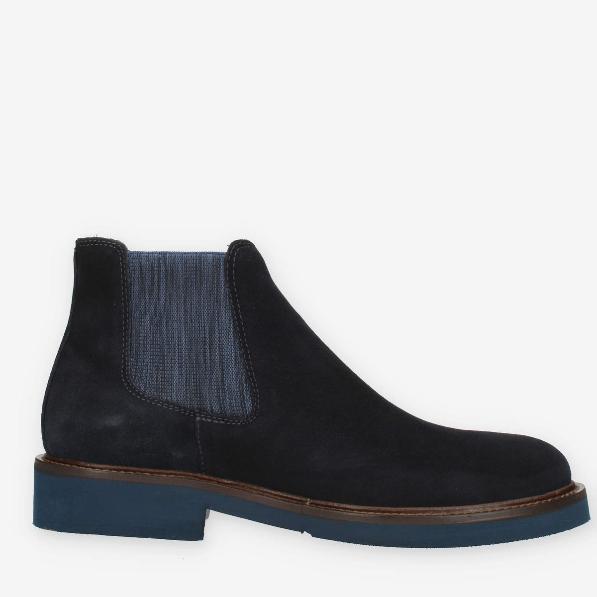 Exton Stivaletti da uomo blu in camoscio