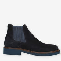 Exton Stivaletti da uomo blu in camoscio